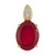 Colgante en plata con Rubí de Madagascar