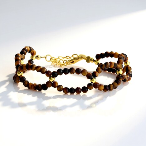 Bracciale in argento con Occhio di Tigre (Riya)