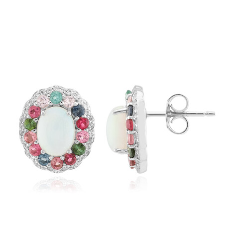 Welo Opal Silver Earrings