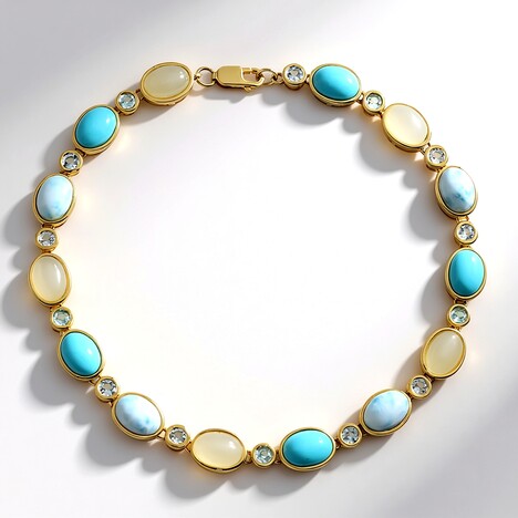 Bracelet en argent et Pierre de Lune blanche (KM by Juwelo)