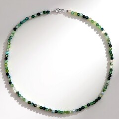 Collana in argento con Agata Muschiata