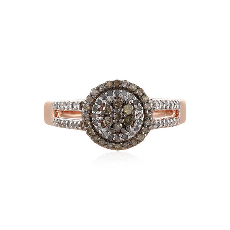 Anillo en plata con Diamante chocolate I3