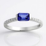 Anello in oro con Tanzanite AAA (CIRARI)