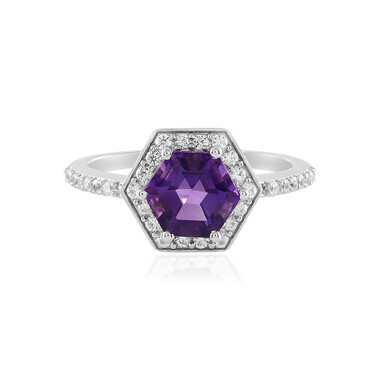 Sibirischer Amethyst-Silberring