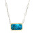 Blauer Kingman Mohave-Türkis-Silbercollier (Faszination Türkis)