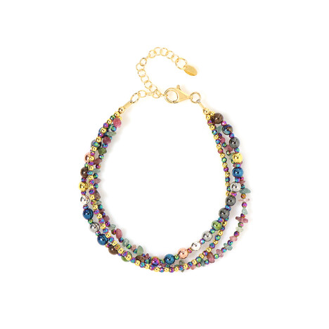 Zilveren armband met hematieten (Riya)