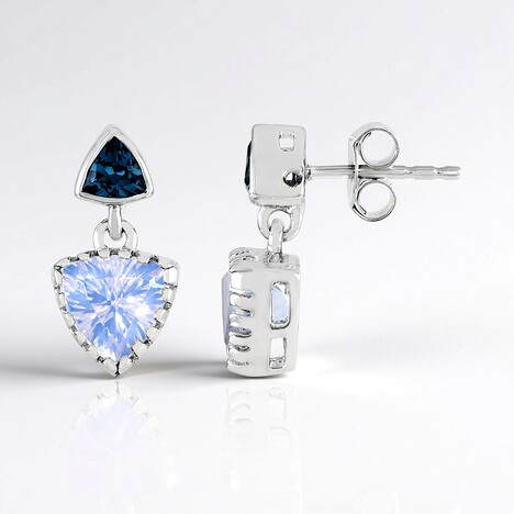 Orecchini in argento con Quarzo Blue Moon