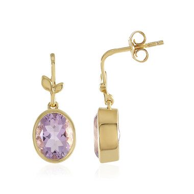 Lavendel-Amethyst-Silberohrringe