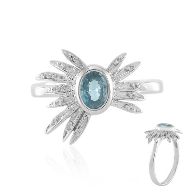 Anello in argento con Zircone Ratanakiri (MONOSONO COLLECTION)