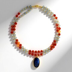 Collana in argento con Labradorite (Adela Silber)