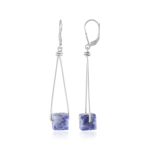 Orecchini in argento con Sodalite (MONOSONO COLLECTION)