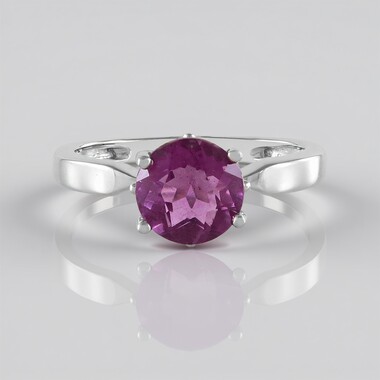 Bague en argent et Fluorite rose