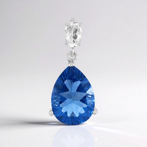 Ciondolo in argento con Fluorite Cangiante