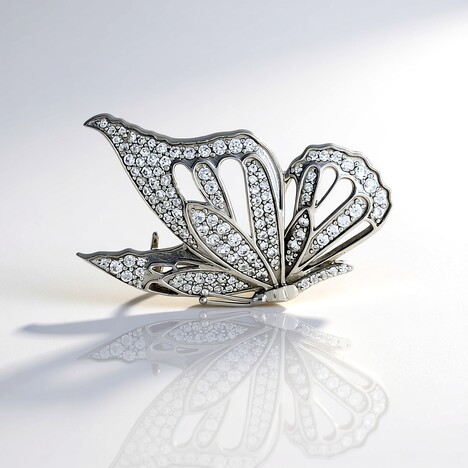 Spilla in argento con Zircone (de Melo Essence)