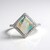 Anello in argento con Mosaico turchese