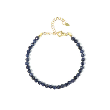Zilveren armband met Blauwe Ceylon saffieren
