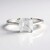 Anello in argento con Topazio Bianco