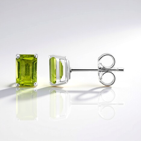 Orecchini in argento con Peridoto