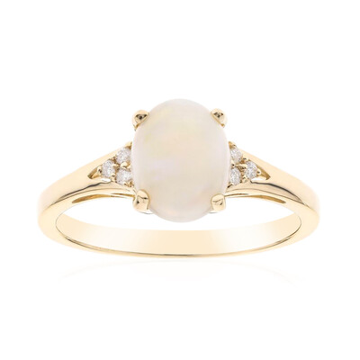 Bague en or et Opale d'Australie (CIRARI)