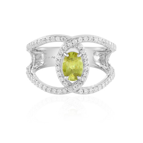Zilveren ring met een Sfeen