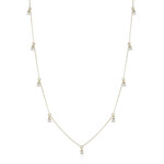 Gouden halsketting met I3 (H) Diamanten (de Melo Gold)