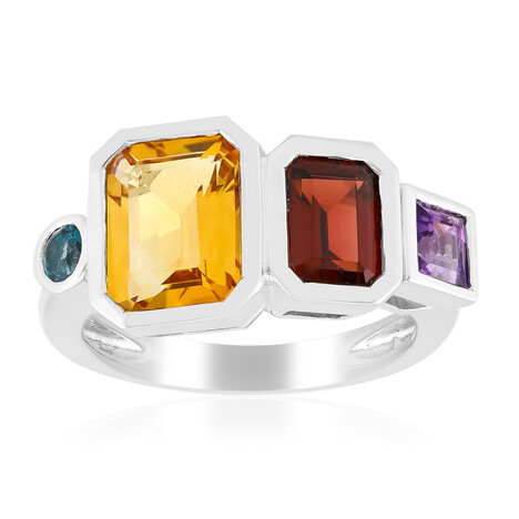 Anillo en plata con Citrino (Pallanova)