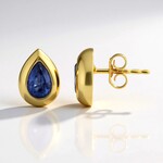 Orecchini in argento con Cianite del Nepal