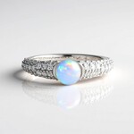 Anello in argento con Opale di Welo (de Melo Essence)