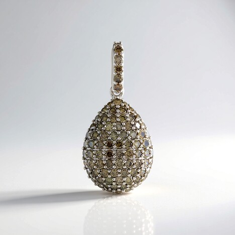 Ciondolo in oro con Diamante Champagne I2 (de Melo Gold)