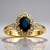 Anello in oro con Zaffiro blu Kings Plains