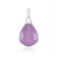 Zilveren hanger met een Lavendel Chalcedoon