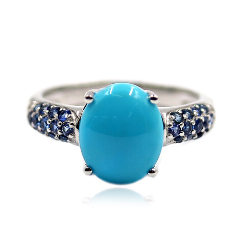 Anillo en plata con Turquesa bella durmiente (Faszination Türkis)