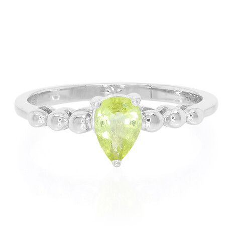 Zilveren ring met een Paraiba toermalijn