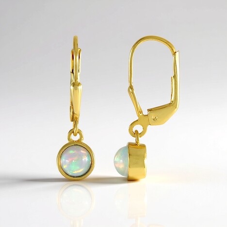 Orecchini in argento con Opale di Welo