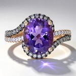 Anello in oro con Ametista
