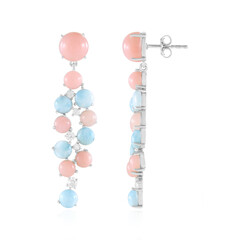 Orecchini in argento con Opale Rosa (de Melo Essence)