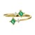 14K AAA Zambian Emerald Gold Ring (CIRARI)