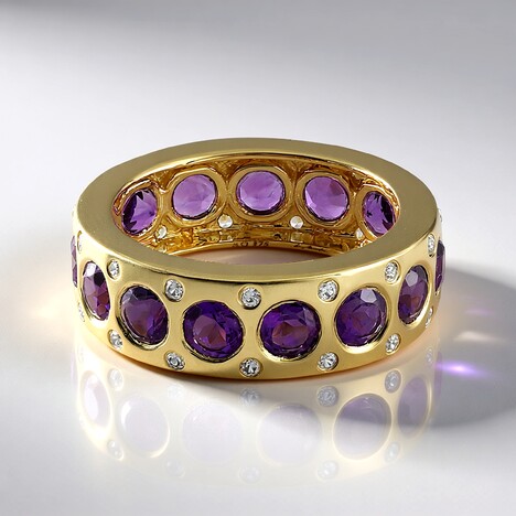 Bague en or et Améthyste de Sibérie (de Melo Gold)