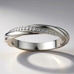 Anello in argento con Topazio Bianco