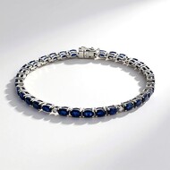 Bracciale in oro con Zaffiro Ceylon Blu