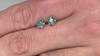 Gouden oorbellen met hemel-blauwe I2 diamanten (SUHANA)
