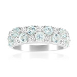 Zilveren ring met amblygonieten