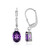 Amethyst Silver Earrings