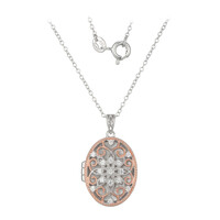 Collar en plata con Zircón (Adela Silber)
