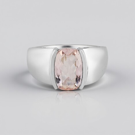 Anello in oro con Morganite del Madagascar