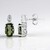 Orecchini in argento con Moldavite