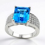 Anello in argento con Topazio Marambaia