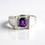Anello in argento con Ametista del Marocco