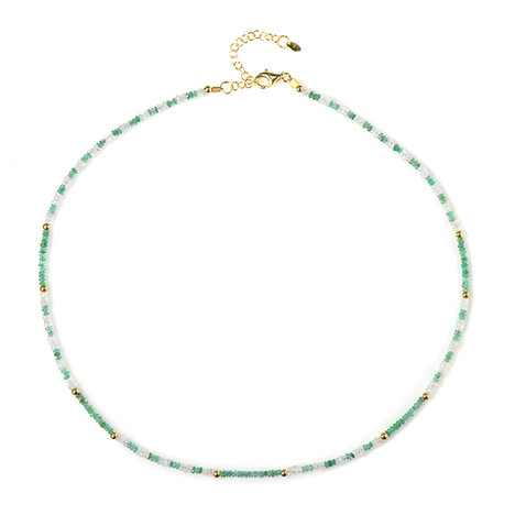 Edelstein-Silberhalskette