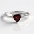 Anello in argento con Granato Mozambico